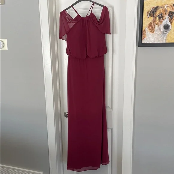Watters Marsala Red Bridesmaid Dress - Picture 4 of 10